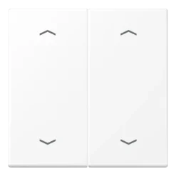 Tecla duplo com símbolos de seta branco mate LS JUNG LS995MPWWM