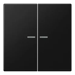 Tecla duplo com visor preto mate LS JUNG LS995KO5SWM