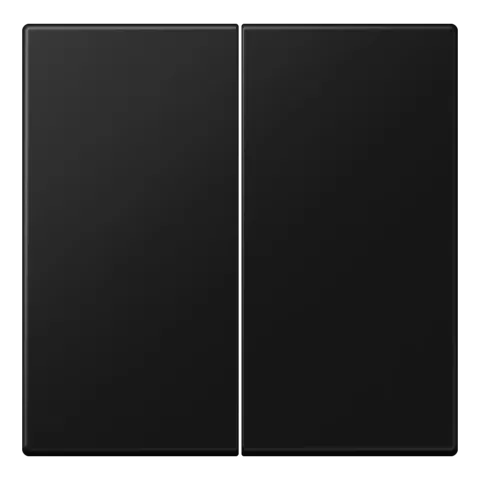 Tecla duplo preto mate Duroplástico LS JUNG LS995SWM
