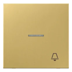Tecla simples com símbolo campainha e visor latão classic Série LS JUNG ME2990KO5KC
