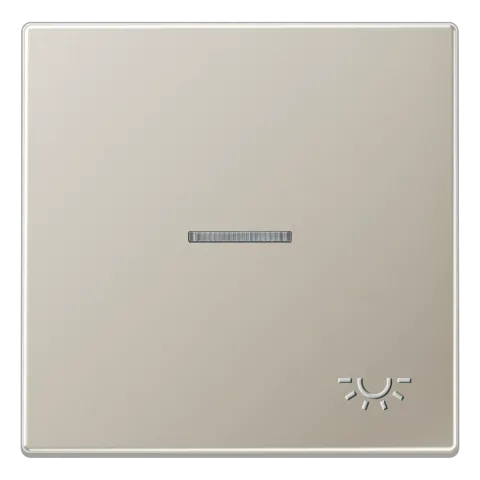 Tecla simples com símbolo luz tátil e visor aço LS JUNG ES2990KO5LP