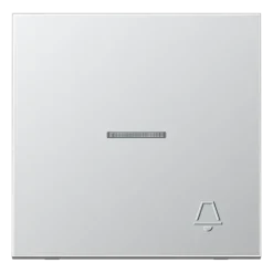 Tecla simples símbolo campainha com visor alumínio LS JUNG AL2990KO5KP