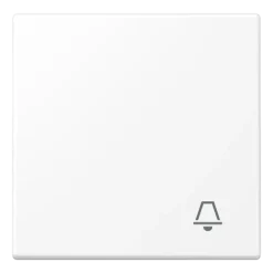 Tecla simples símbolo campainha branco mate LS JUNG LS990KWWM