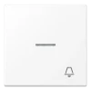 Tecla simples símbolo campainha branco mate LS JUNG LS990KO5KWWM
