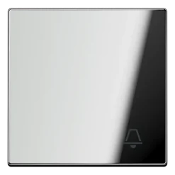 Tecla simples símbolo campainha cromado brilhante LS JUNG GCR2990K