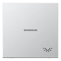 Tecla simples símbolo luz com visor alumínio Série LS JUNG AL2990KO5L