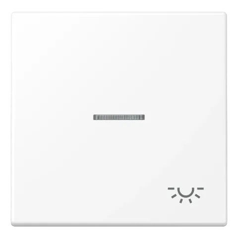 Tecla simples símbolo luz com visor branco mate LS JUNG LS990KO5LWWM