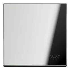 Tecla simples símbolo luz cromado brilhante LS JUNG GCR2990L