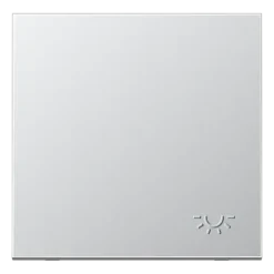 Tecla simples símbolo luz em relevo alumínio LS JUNG AL2990LP