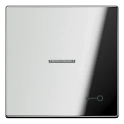 Tecla simples símbolo porta com visor cromado brilhante Série LS JUNG GCR2990KO5T