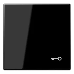 Tecla simples símbolo porta preto LS JUNG LS990TSW