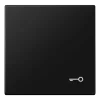 Tecla simples símbolo porta preto mate LS JUNG LS990TSWM