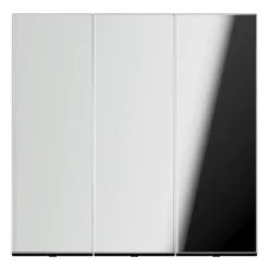 Tecla triplo cromado brilhante Série LS JUNG GCR993