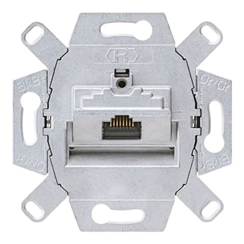 Tomada de Dados Cat. 6 / Cat. 6A iso 8 Pólos para 1 Terminal UAE8UPOK6 JUNG UAE8UPOK6