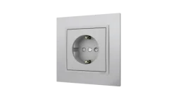 Tomada Inox/Alumina, Logus 90 Metallo - Kit Completo