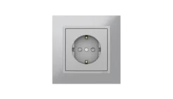 Tomada Inox/Alumina, Logus 90 Metallo - Kit Completo