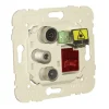 Tomada Mista Efapel R - TV - SAT - RJ45 Cat. 6 UTP - FO SC-APC Estrela 21545