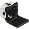 Tomada Schuko Alv Planos Tampa Obturador de 2 Módulos - Quadro 45 - Efapel - 45128SPM