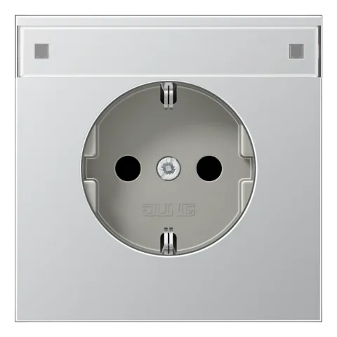 Tomada SCHUKO® 16 A 250 V alumínio Safety Plus LS JUNG AL1521KINA