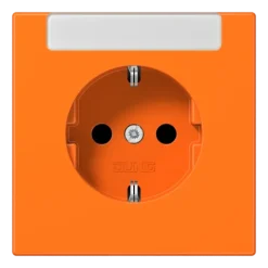 Tomada SCHUKO® 16 A 250 V com Campo de Inscrição Integrado Laranja LS 1520 INA O JUNG LS1520INAO