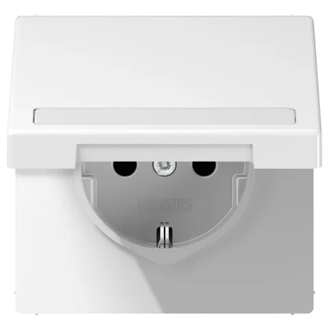 Tomada SCHUKO® 16 A 250 V com Campo de Inscrição Branco LS1520BFNAKLWW JUNG LS1520BFNAKLWW