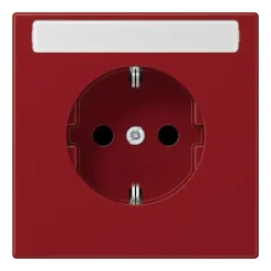 Tomada SCHUKO® 16 A 250 V com Campo de Inscrição Vermelho LS JUNG LS1520BFKINART
