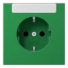 Tomada SCHUKO® 16 A 250 V com Campo de Inscrição Verde LS JUNG LS1520INAGN