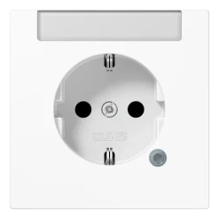 Tomada SCHUKO® 16 A 250 V com Indicação e Campo de Inscrição LS JUNG LS1520INAKOWW