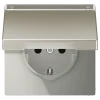Tomada SCHUKO® 16 A 250 V com Tampa Basculante e Campo de Inscrição LS JUNG ES1520NAKL