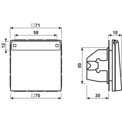 Tomada SCHUKO® 16 A 250 V com Tampa Basculante e Campo de Inscrição LS JUNG ES1520NAKL