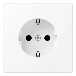 Tomada SCHUKO® 16 A 250 V Safety Plus Duroplástico Branco Mate LS JUNG LS1520KIWWM