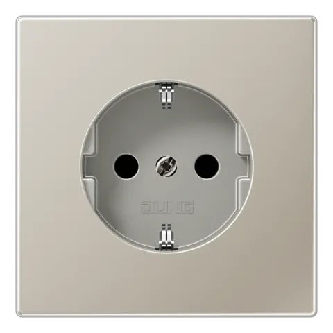 Tomada SCHUKO® 16 A 250 V Safety Plus Série LS aço ES1520KI JUNG ES1520KI