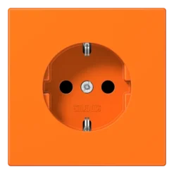 Tomada SCHUKO® 16 A 250 V Safety Plus Termoplástico Laranja JUNG LS1520BFKIO