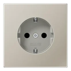 Tomada SCHUKO® com bornes de parafuso aço LS JUNG ES1521KI