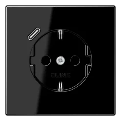 Tomada SCHUKO® com carregador USB tipo C preto LS1520-18CSW JUNG LS1520-18CSW