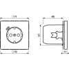 Tomada SCHUKO® com carregador USB tipo C alumínio LS JUNG AL1520-18C