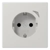 Tomada SCHUKO® com Indicação de Funcionamento Safety Plus Série LS Cinzento Claro JUNG BTLS1521SLG