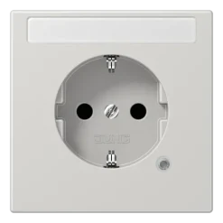 Tomada SCHUKO® com Indicação de Funcionamento e Campo de Inscrição LS JUNG LS1520NAKOLG