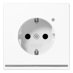 Tomada SCHUKO® com Luz de Orientação LED Cinzento Claro LS JUNG LS1520-OLGLNW