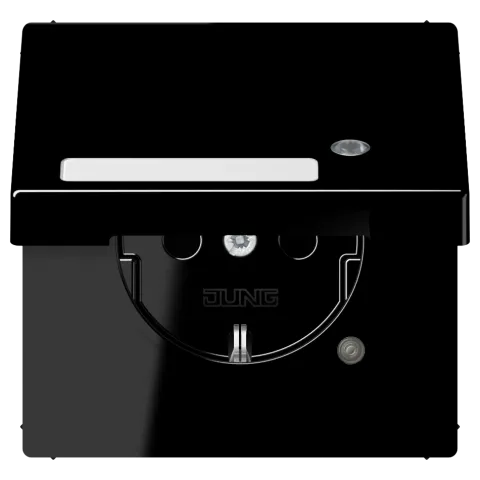 Tomada SCHUKO® com Tampa Basculante e Indicação de Funcionamento LS JUNG LS1520NAKLKOSW
