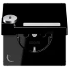 Tomada SCHUKO® com Tampa Basculante e Fechadura de Segurança LS JUNG LS1520NAKLSLSW