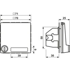 Tomada SCHUKO® com Tampa Basculante e Fechadura de Segurança LS JUNG LS1520NAKLSL