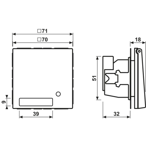 Tomada SCHUKO® com Tampa Basculante e Indicação de Funcionamento LS JUNG LS1520NAKLKO