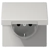 Tomada SCHUKO® Safety Plus com Tampa Basculante Cinzento Claro LS1520BFKIKLLG JUNG LS1520BFKIKLLG