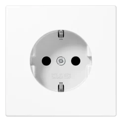 Tomada SCHUKO® Safety Plus Duroplástico Branco LS JUNG LS1520KIWW