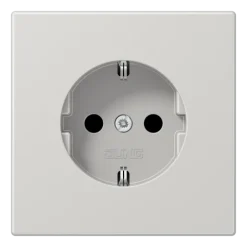 Tomada SCHUKO® Safety Plus em Duroplástico Cinzento Claro LS JUNG LS1520KILG