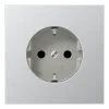 Tomada SCHUKO® Safety Plus Série LS Alumínio JUNG AL1520KI