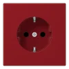 Tomada SCHUKO® Safety Plus Vermelho LS JUNG LS1520BFKIRT
