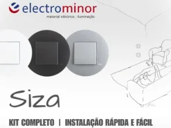 Tomada Siza Vieira - branco mate - Kit Completo