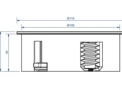 Tomada Twist 2 x Schuko em Branco - BACHMANN
